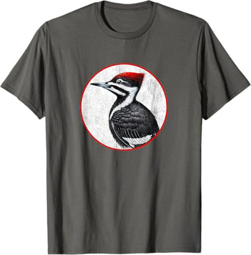 Colorful Retro Pileated Woodpecker Bird Design T-Shirt *NEW* 10 Colors