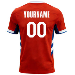 Haiti W- Cup 2026 Soccer Jersey Custom Name Number Mesh V-Neck T-Shirt