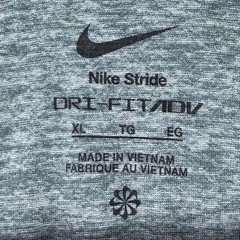 Nike Stride Dri-FIT ADV Running Shirt Mens XL Gray Heather Performance Tech