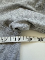 Lacoste L!VE Men’s Layered T Shirt Grey Marl Striped Hem Cotton Size 2 Small S