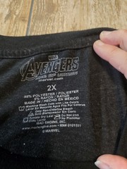 Marvel Avengers Age of Ultron Ultron Graphic T-Shirt Men’s 2XL Black Movie Tee