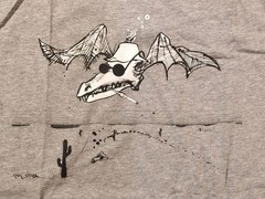 Fear and Loathing in Las Vegas t shirt mens XL Gray Ralph Steadman Hunter S.