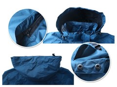 Rain Jacket 100% Waterproof, Breathable, Seam Sealed, 10000mm/3000gm, YKK Zip…