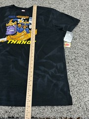 NEW Disney Parks Shirt Adult Medium Black Gray Thanos Gauntlet Comics Marvel