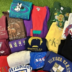 Vintage Y2K Emo Crewneck Sweatshirt Cartoon 90s 00s Retro Bulk Mixed Lot Of 21x