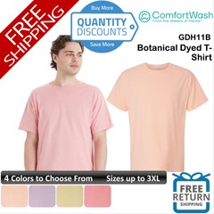 Comfortwash By Hanes Men Botanical Dyed T-shirt Ring-spun Cotton Upto 3XL Gdh11b