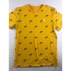 Nike Jordan Jumpman All Over Print Yellow T Shirt Men’s Size Small