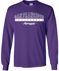 San Francisco California State T-Shirt Long Sleeve Graphic Tees Unisex Apparel