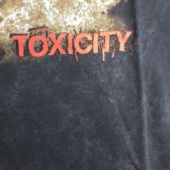 System Of A Down Toxicity Rock Band Black Bleach Tie Dye Acid Wash Size S