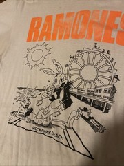 Vintage 80s 90s RAMONES shirt Rockaway Beach XL Punk