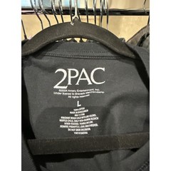 2Pac Tupac Shakur Graphic T-Shirt Large Black Amaru Entertainment Hip Hop