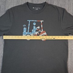 Travis Mathew T-Shirt Flag Flyer 4th of July Tee Men’s L Black Golf Cart USA
