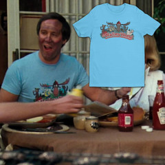 WALLEY WORLD – Blue “Chevy” T-Shirt 80’s Comedy Griswold Movies Vacation