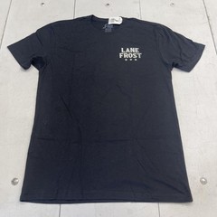Lane Frost Shirt Mens Medium Black America Forever Graphic Tee Rodeo Patriotic