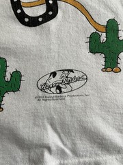 Vintage 1994 AOP Bam-Bam & Pebbles Western T-Shirt