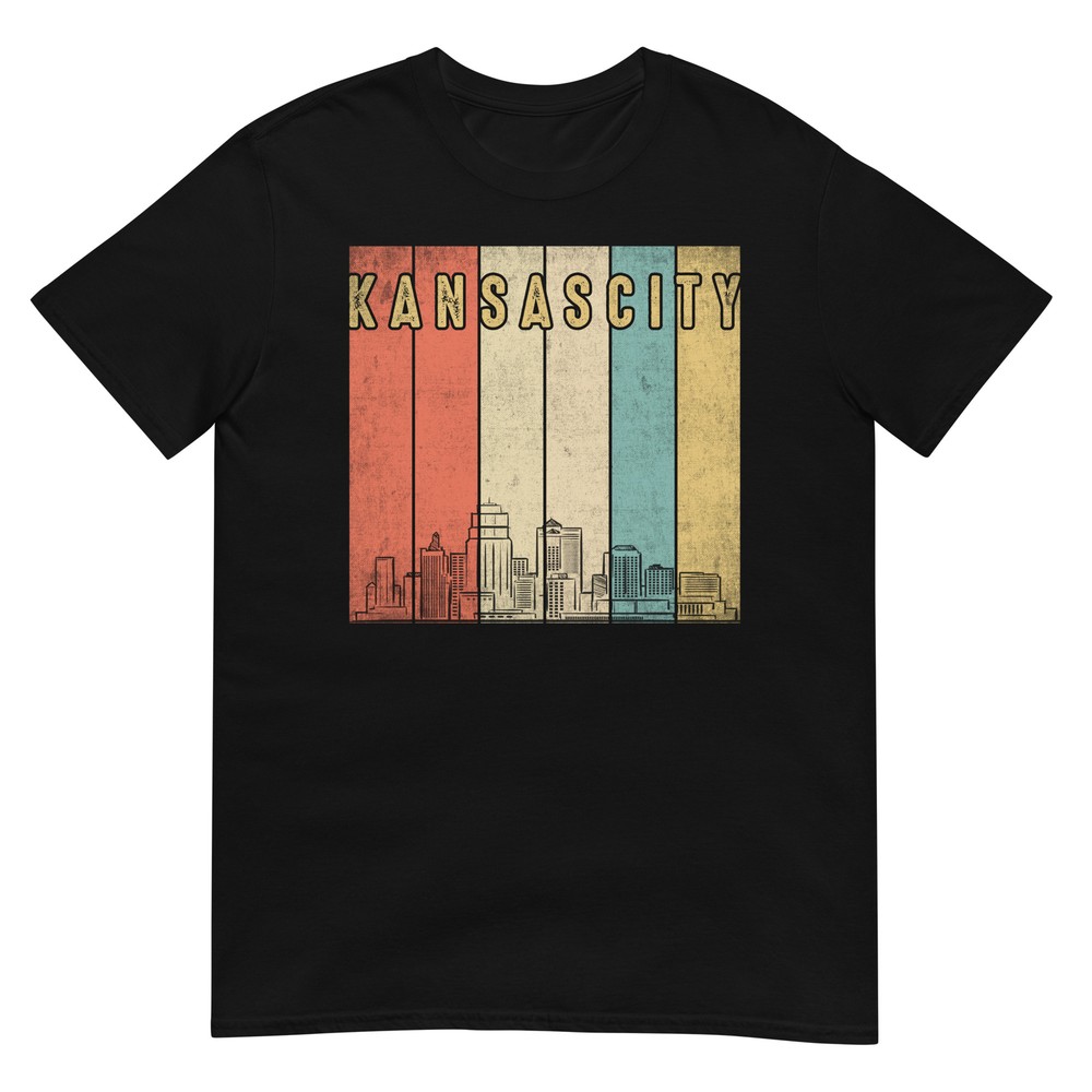 Retro 1970’s Style Kansas City Skyline T-Shirt, Kansas City, Retro 1970’s,