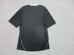Adidas Shirt Medium Adult Black Athletic Performance Stretch Logo Modern Mens M