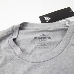 adidas Creator Short Sleeve Shirt Men’s Gray New with Tags Multiple Sizes