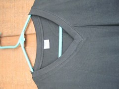 Gemrock Short Sleeve Plain Black V T-shirt SunWear Fashion Large 100% Cotton