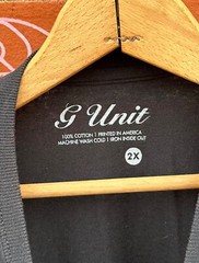 G UNIT GET THE STRAP Mens 2XL Tee XXL 50 Cent Shirt Authentic Rap