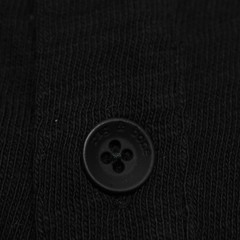 Rag & Bone NWT Classic Short Sleeve Henley T-Shirt Size XXL in Jet Black Cotton