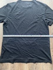 John Varvatos T-Shirt Red, Blue and Gray Skulls Black Medium
