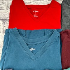Goodfellow & Co Mens T-Shirt Bundle Size L Lot of 6 V-Neck Crew Neck Multi Color