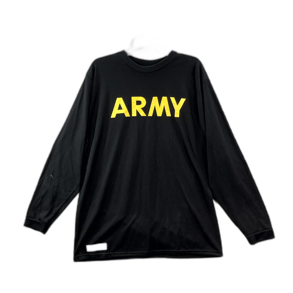 Army Physical Fitness Uniform Shirt Mens Large Long Sleeve Pullover Performance