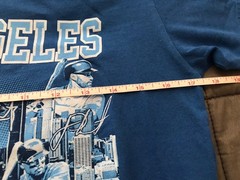 Los Angeles Dodgers MLB Tshirt Adult Small Blue White Brisco Brands