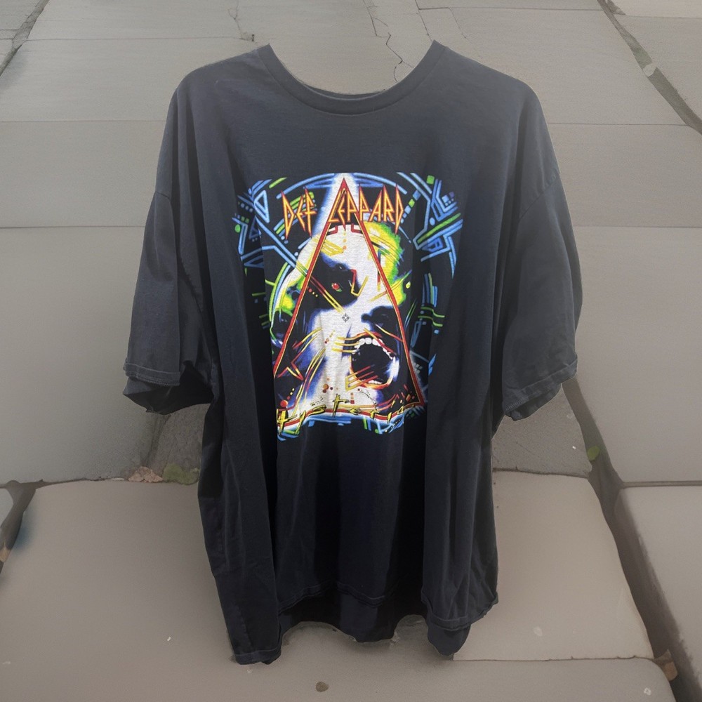 Vtg Def Leppard Hysteria T Shirt Men’s 5XL Port “Fan Favorite” Ring Spun Y2K
