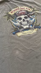 West Trend Vintage Style Original Bad Boy Monterey Skull Shirt Size L