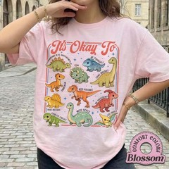 Comfort T-Shirt Dinosaur Autism Awareness