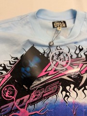 Hellstar Brainwashed World Tour 3005 Graphic T-Shirt Light Blue Size L