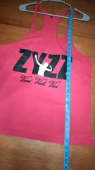 Zyzz Veni Vidi Vici stringer tank Top Extra Large Red