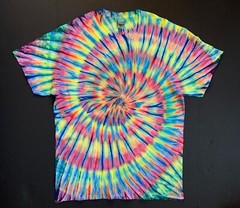 *New* 2XL – Sm Handmade Tie Dye, Magic Bus Spiral, Crew or V-Neck