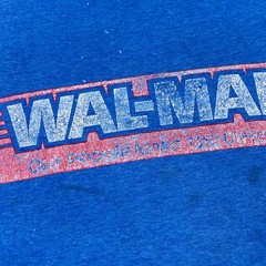Vintage Walmart Shirt Men XL Blue 90s Single Stitch USA Grunge Thrashed Faded *