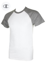 Champion Men’s Short Raglan Sleeve Crew Neck Athletic T-Shirt.