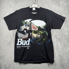 Budweiser Shirt Frogs Unisex Large Double Graphic Breweriana 1995 90s Vintage