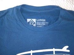 M22 Brand Vans Beach L Large T Shirt Volkswagen Blue Vintage Leland Michigan