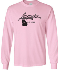 Augusta Georgia State T-Shirt Long Sleeve Graphic Tee Unisex Apparel Design