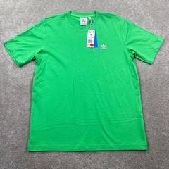 Adidas Men Trefoil Ess Tee Energy Green Short Sleeve T Shirt Size M
