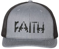 Faith Guns 2nd Amendment Richardson Embroidered One Size Fits All Trucker Hat