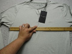 7 Diamonds Henley Shirt Mens Small Gray Core Long Sleeve Performance Tee Jersey