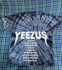 Kanye West Yeezus Tour T Shirt Tie Dye Grim Reaper Wireless Festival