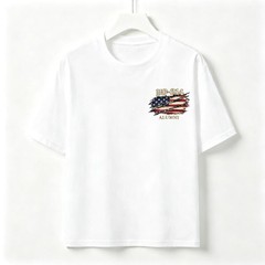 Two Sided DD-214 Alumni Vintage Graphic Tee American Flag Veteran Cotton T-Shirt