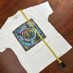 Vintage Human-i-Tees T Shirt World Peace Single Stitch XL White 90s Y2K Original