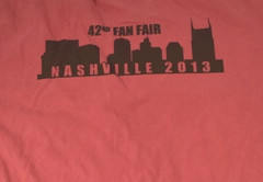 CMA Nashville 2013 42nd Fan Fest Mens Country Music Festival Red Shirt New S-XL