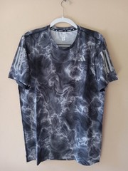 Adidas OTR AOP T-Shirt White / Black / Gray IB6394 Men’s Size Large
