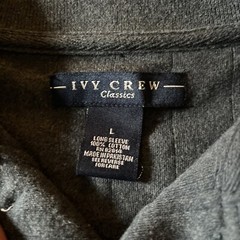 Ivy Crew Classic Gray Long Sleeve Shirt Size Large NWT