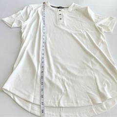 New JMIERR Muscle Slim Henley Shirt Men’s SIZE M Longline T-Shirt